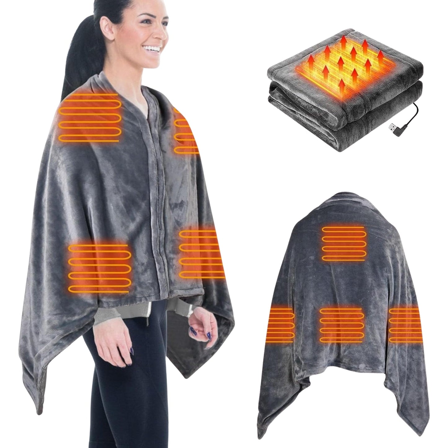 CozyCape™ - Heated Shawl Pro